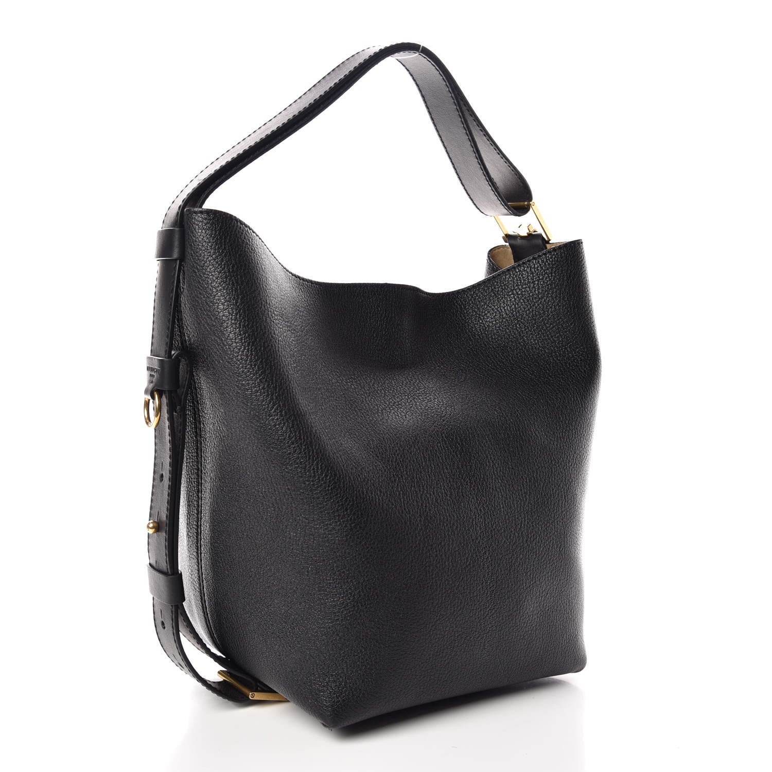Givenchy Grained Calfskin GV Bucket Bag Black 3 of 9