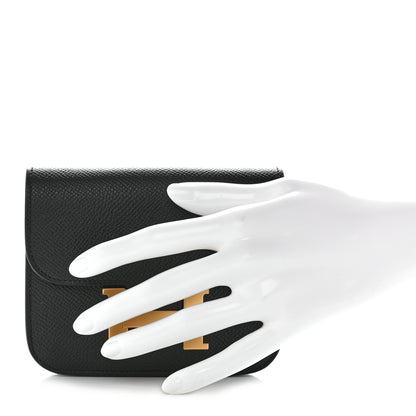 Hermes Epsom Constance Slim Wallet Black 2 of 10