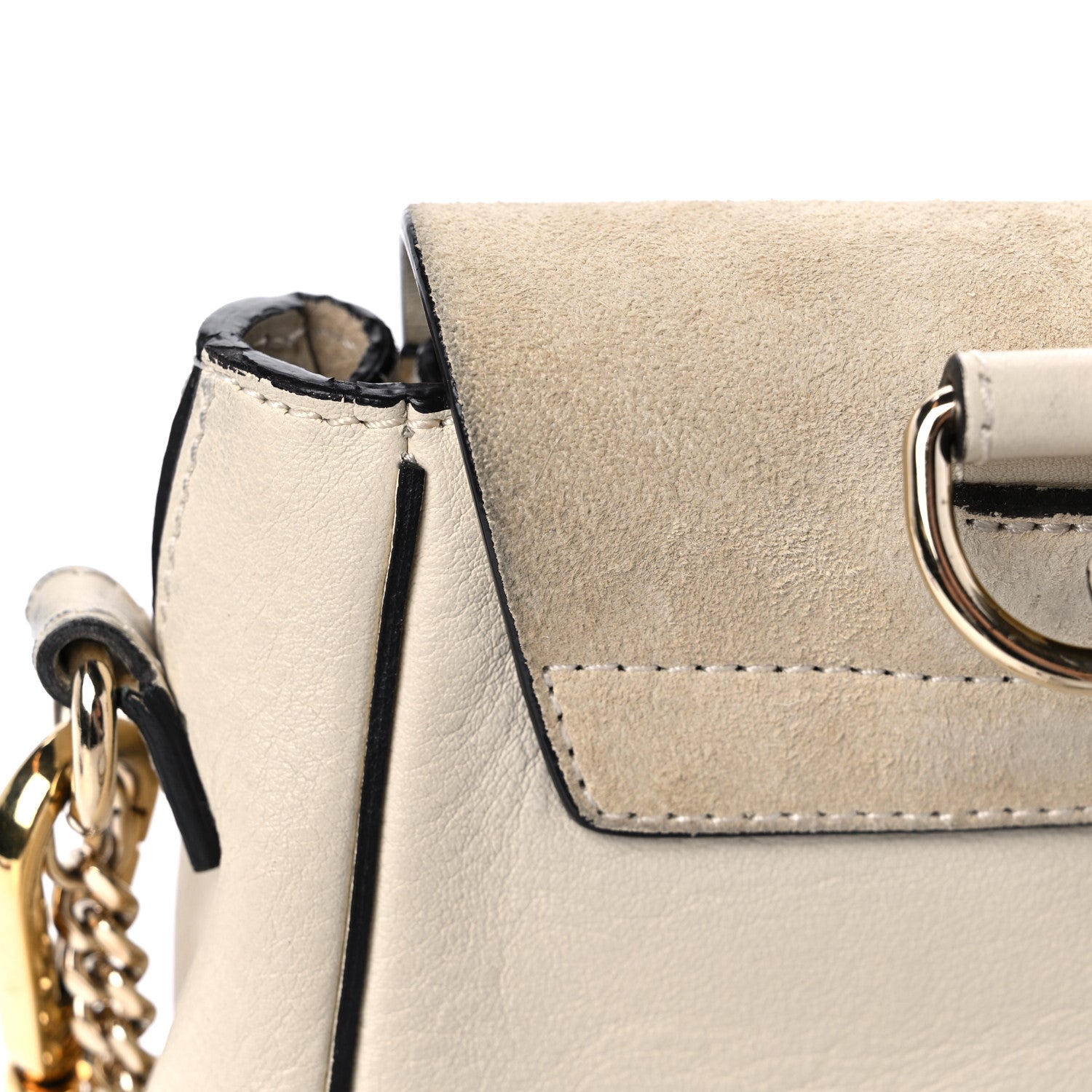 Chloe Suede Calfskin Mini Faye Backpack Off White 15 of 18