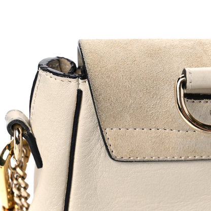 Chloe Suede Calfskin Mini Faye Backpack Off White 15 of 18