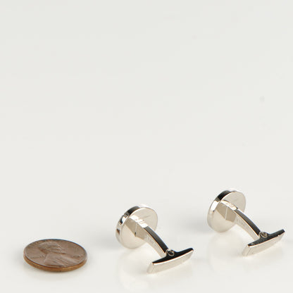 Hermes Lacquer Palladium Licol 2 Cufflinks Black 2 of 5