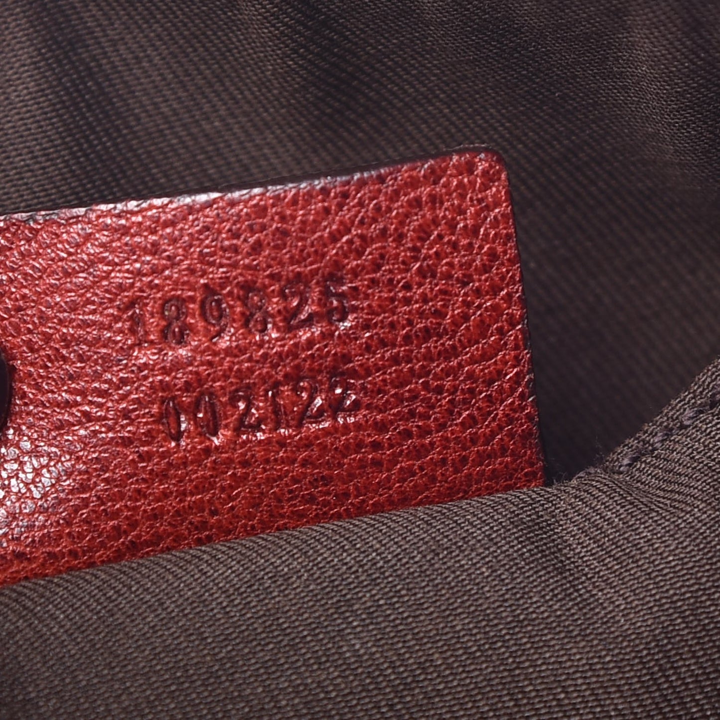 Guccissima Trophy Satchel Red