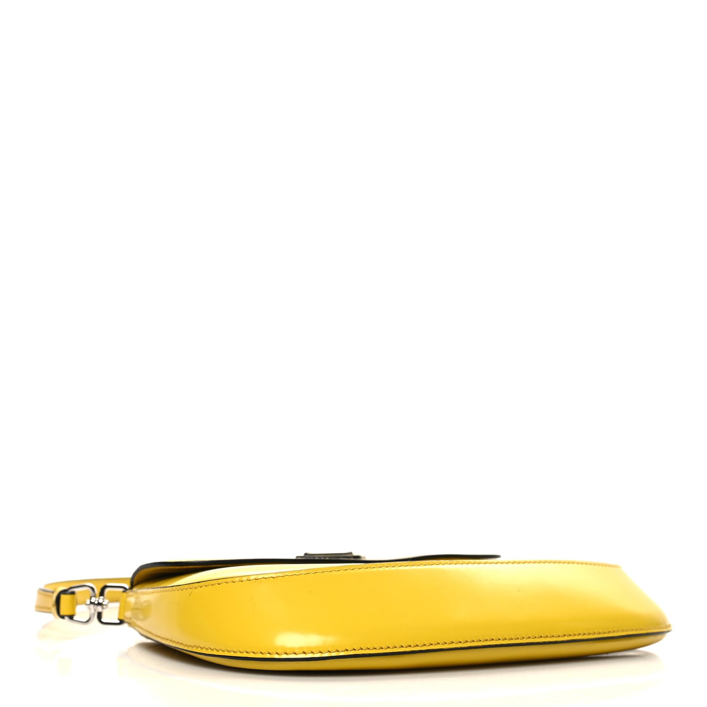 Spazzolato Cleo Flap Shoulder Bag Sole Black