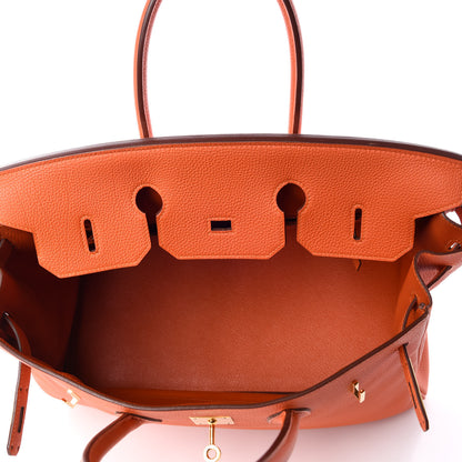 Hermes Togo Birkin 35 Feu 12 of 34
