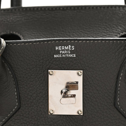 Hermes Taurillon Clemence HAC Birkin 40 Graphite 6 of 15