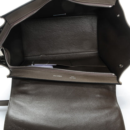 Celine Drummed Calfskin Suede Small Trapeze Souris 5 of 6