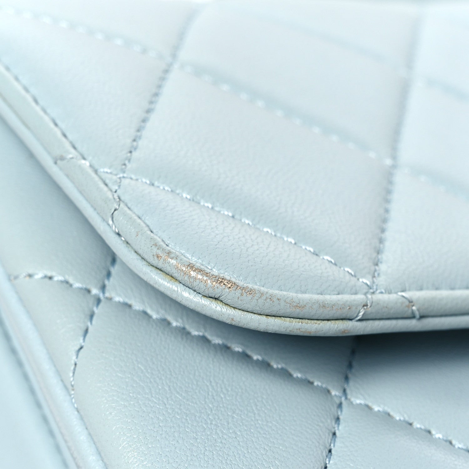 Chanel Lambskin Quilted Small Trendy CC Flap Dual Handle Bag Light Blue 16 of 19