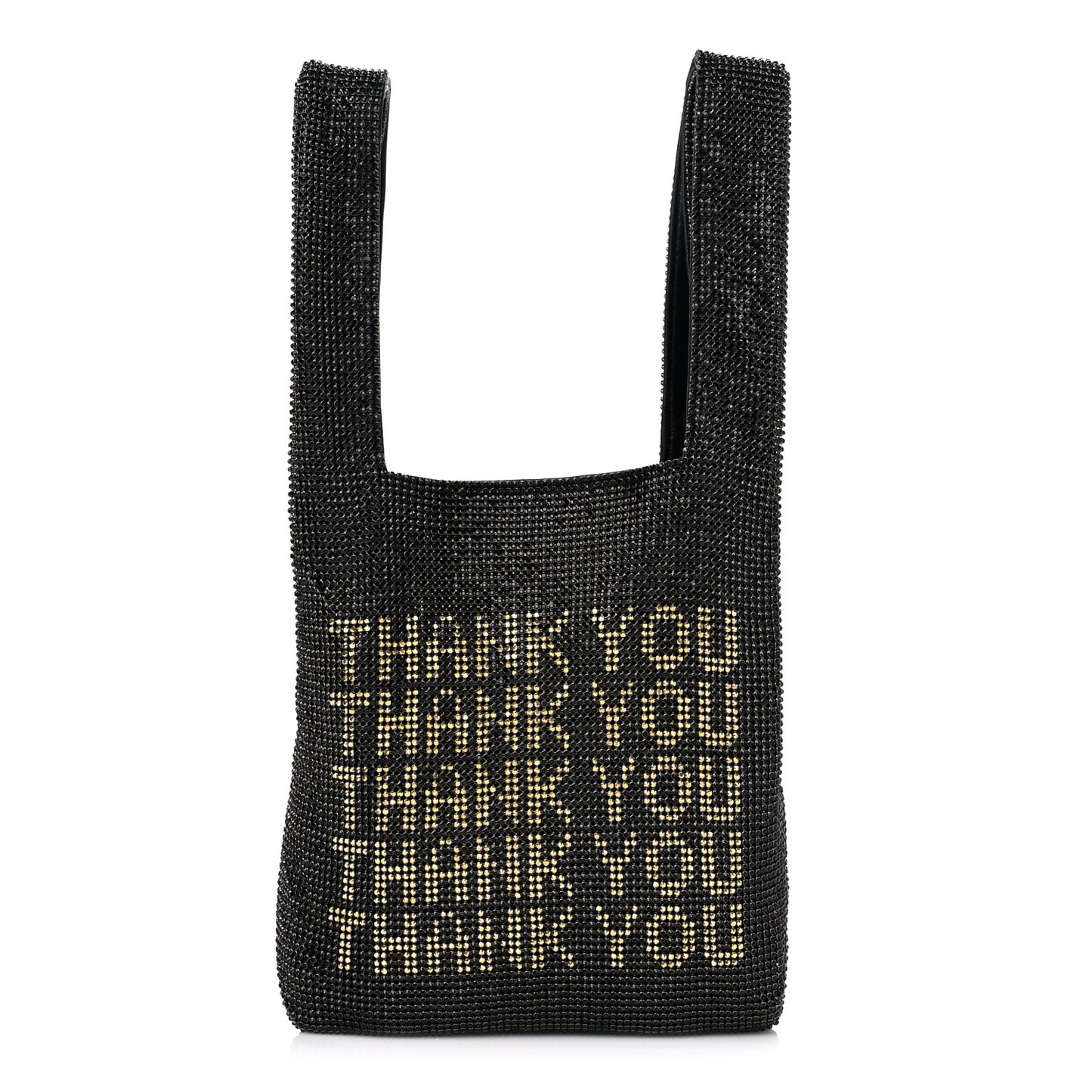 Crystal Mini Wanglock Shopper Black
