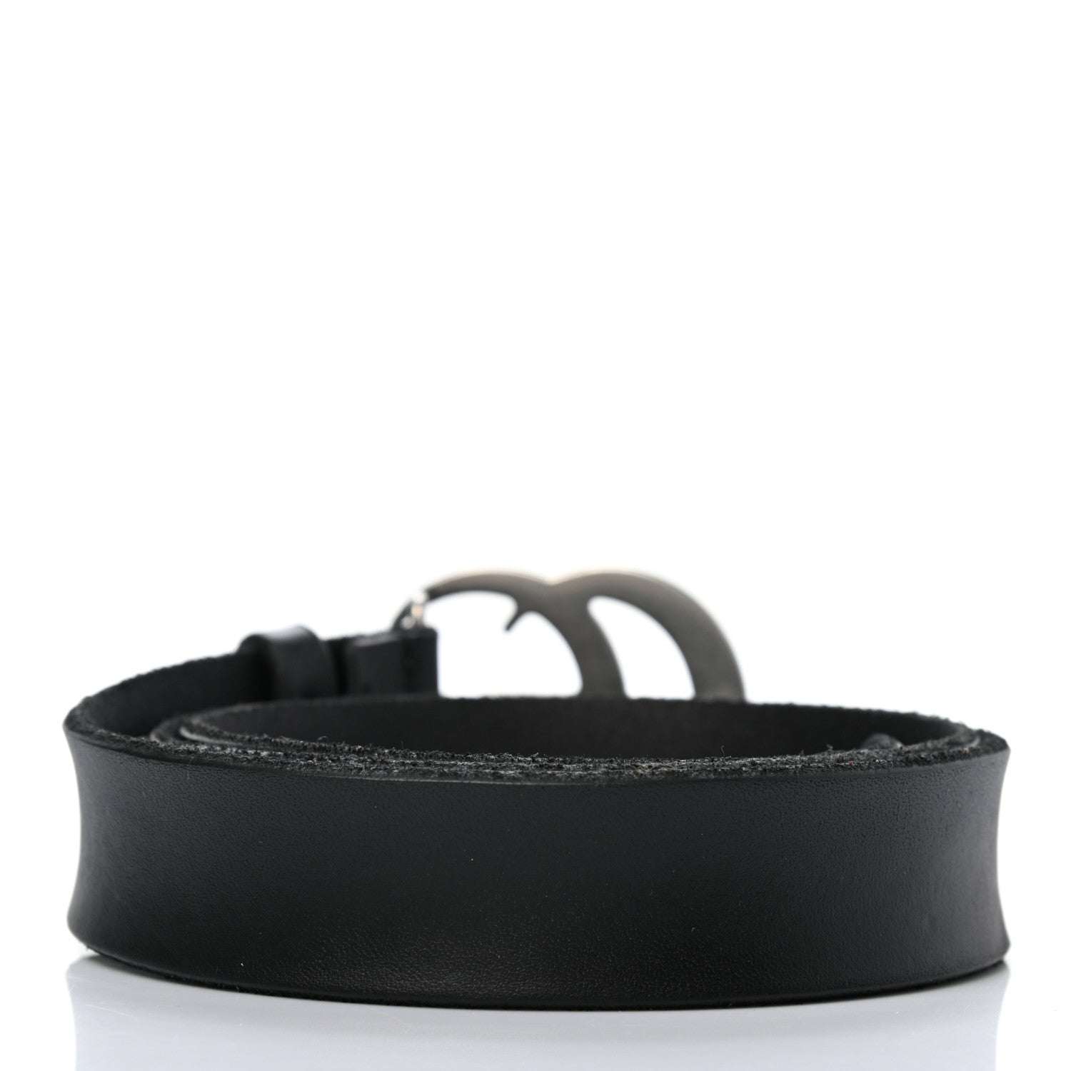 Gucci Faded Calfskin Double G 30mm Belt 85 34 Black 2 of 5