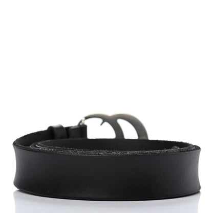 Gucci Faded Calfskin Double G 30mm Belt 85 34 Black 2 of 5