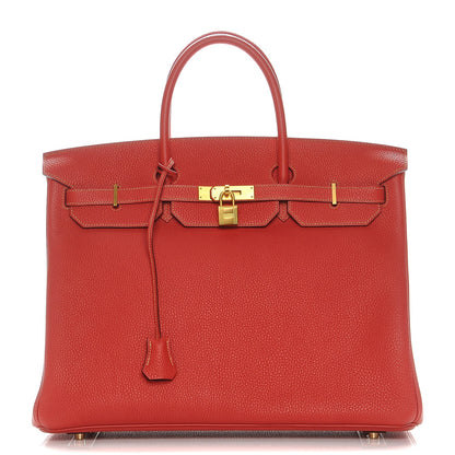 Hermes Taurillon Clemence Birkin 40 Bougainvillea Rubis 1 of 27