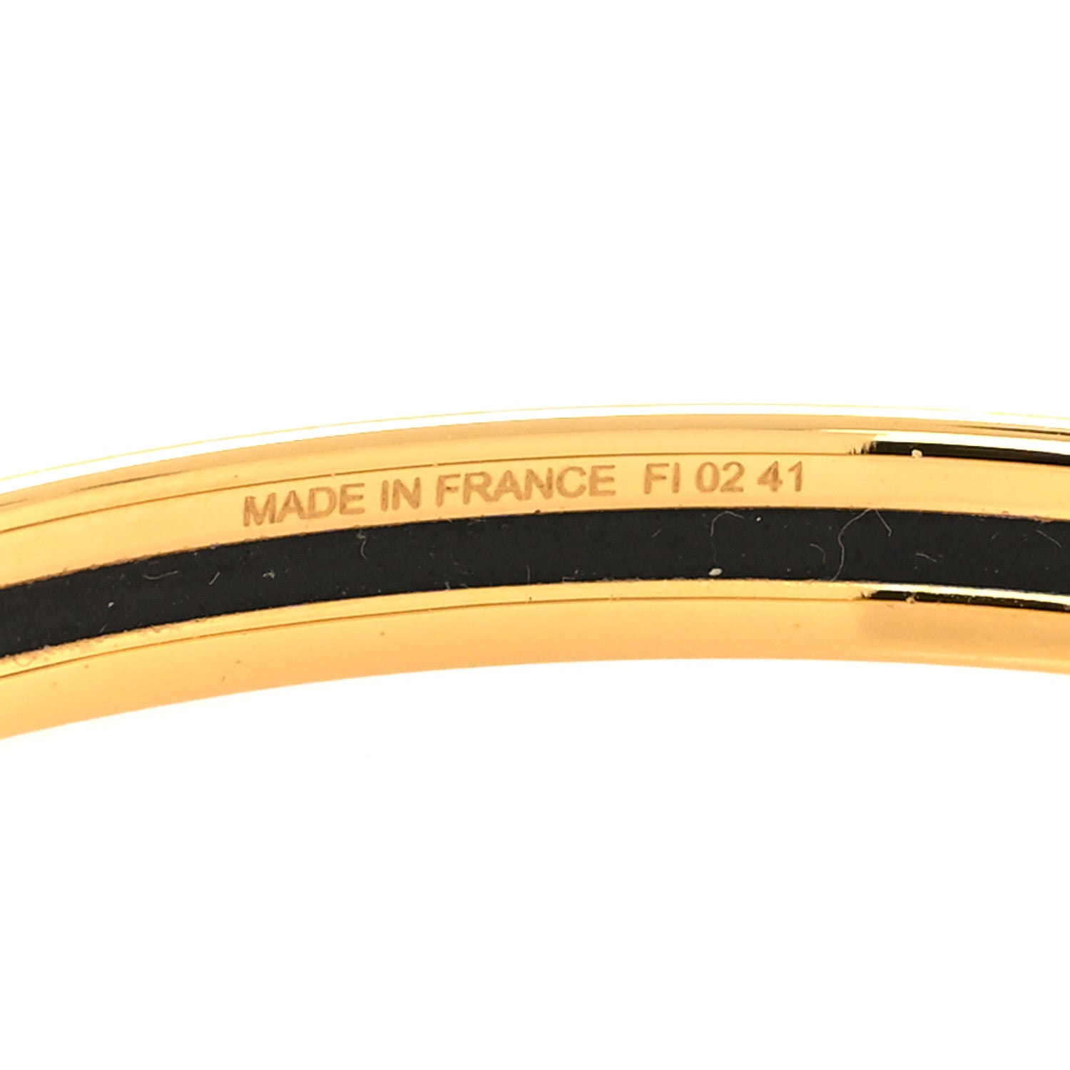 Hermes Enamel Printed Extra Narrow Couvertures Et Tenues De Jour Bracelet 5 of 5