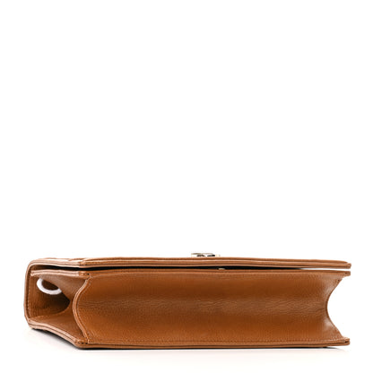 Christian Dior Grained Calfskin Medium Diorama Flap Bag Brown 4 of 10