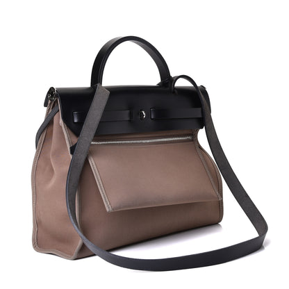 Hermes Vache Hunter Toile Herbag Zip 31 PM Etoupe Ebene 3 of 16