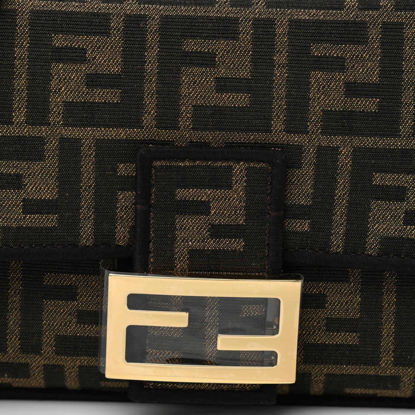 Fabric Jacquard FF 1974 Medium Baguette Tobacco Moro Black