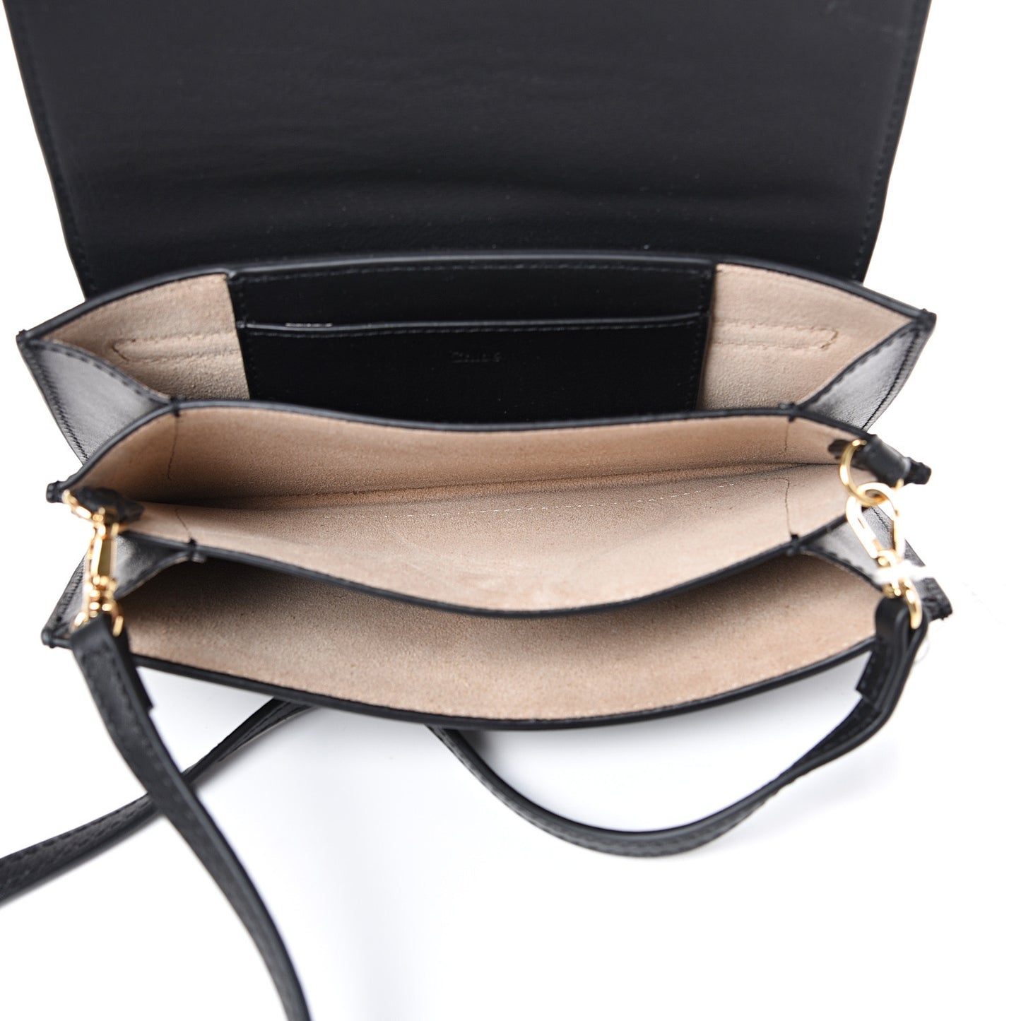 Smooth Calfskin Drew Bijou Clutch Black