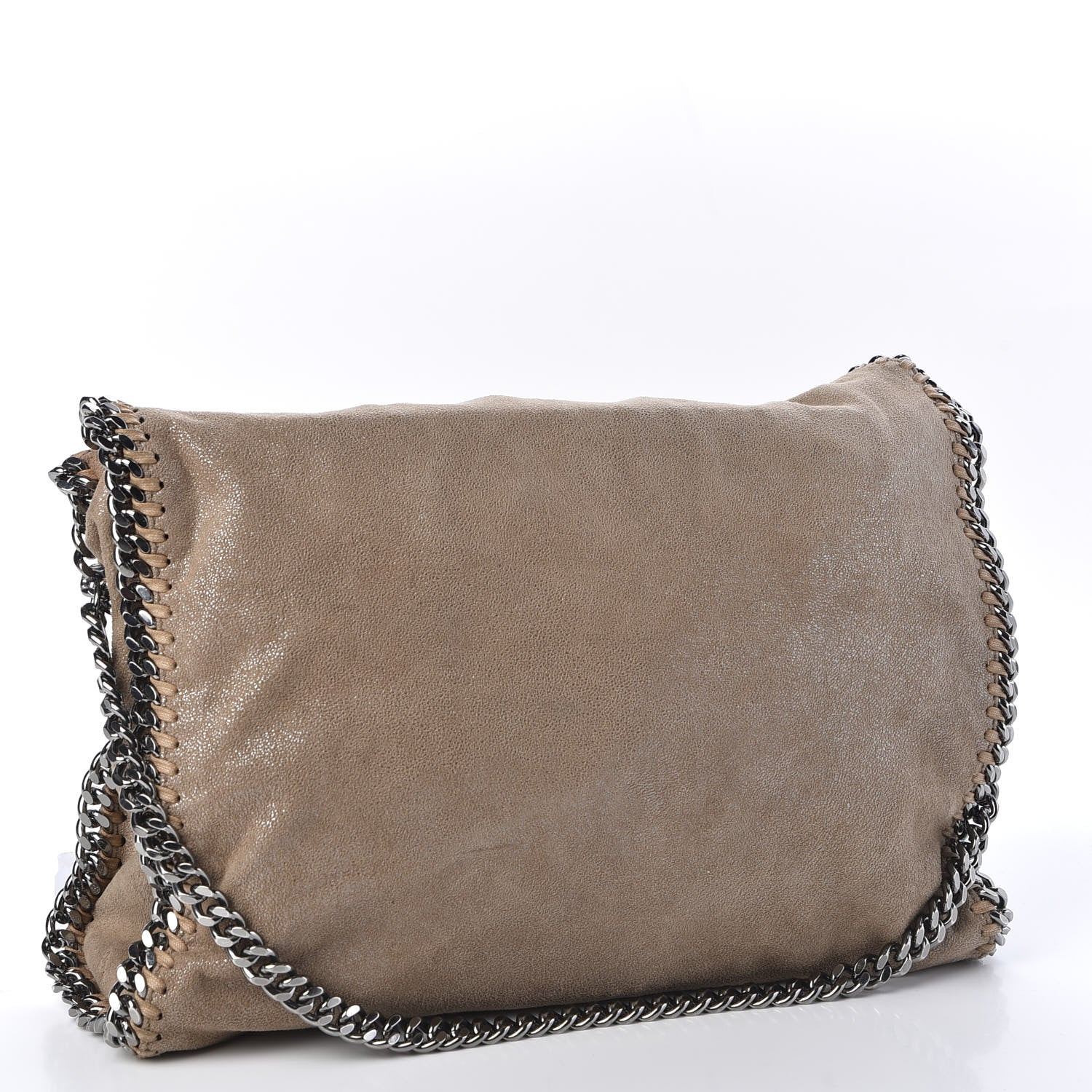 Stella McCartney Shaggy Deer Falabella Fold Over Tote Taupe 2 of 9