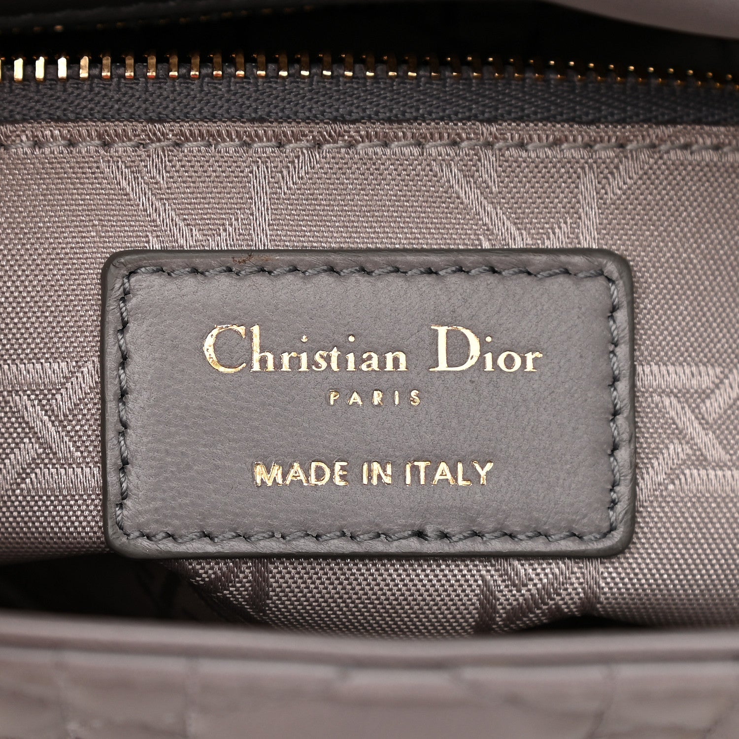 Christian Dior Lambskin Cannage Small Lucky Badges My Lady Dior Grey 5 of 7