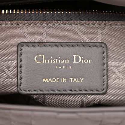 Christian Dior Lambskin Cannage Small Lucky Badges My Lady Dior Grey 5 of 7