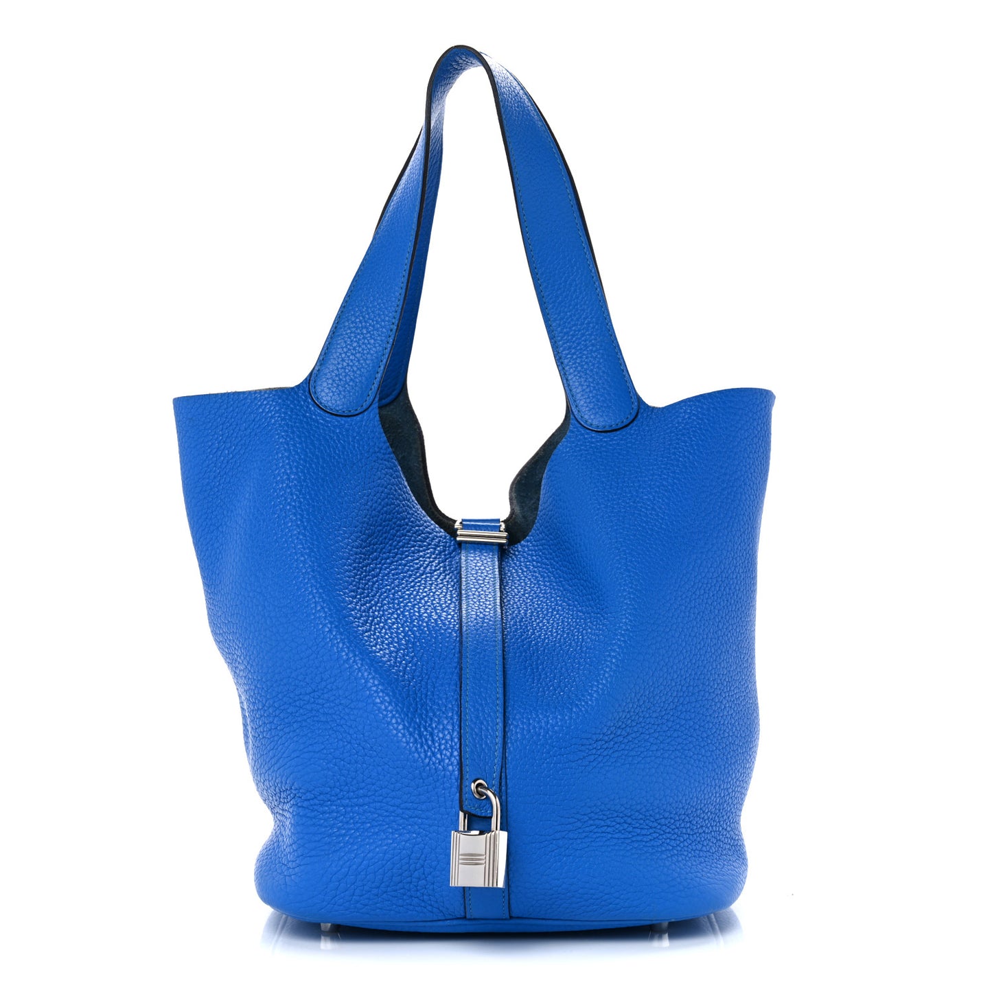 Taurillon Clemence Picotin Lock 26 GM Bleu Frida