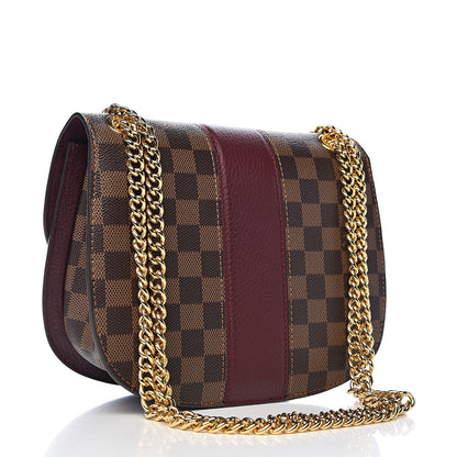 Louis Vuitton Damier Ebene Cuir Taurillon Wight Bordeaux 3 of 10