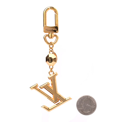 Louis Vuitton LV Facettes Bag Charm Key Holder Gold 2 of 4