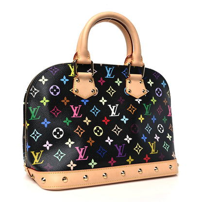 Louis Vuitton Monogram Multicolor Alma Black 2 of 10
