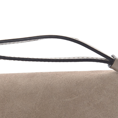 Chloe Suede Calfskin Small Faye Shoulder Bag Motty Grey 11 of 15