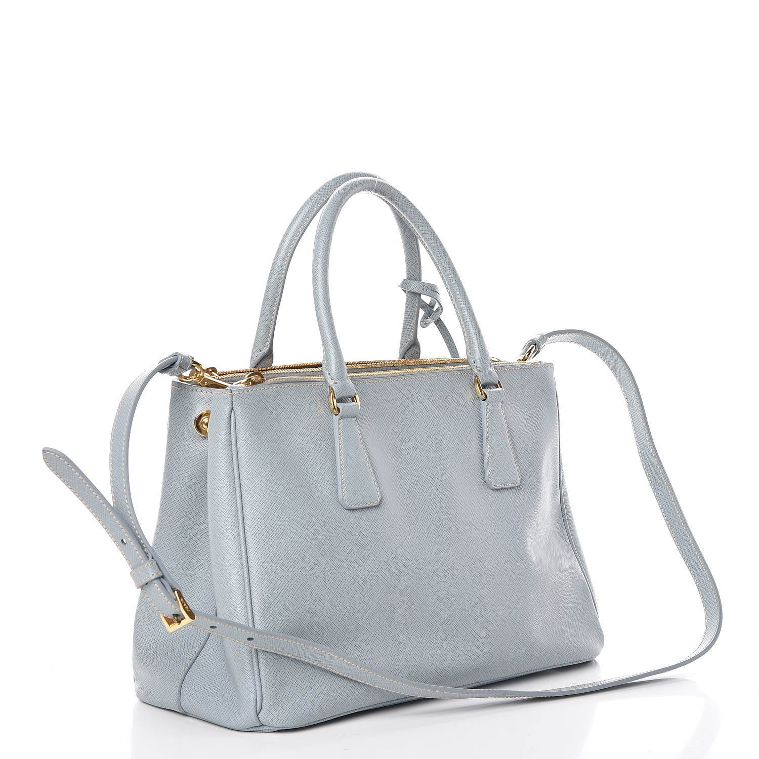 Prada Saffiano Small Galleria Double Zip Tote Astrale 3 of 9