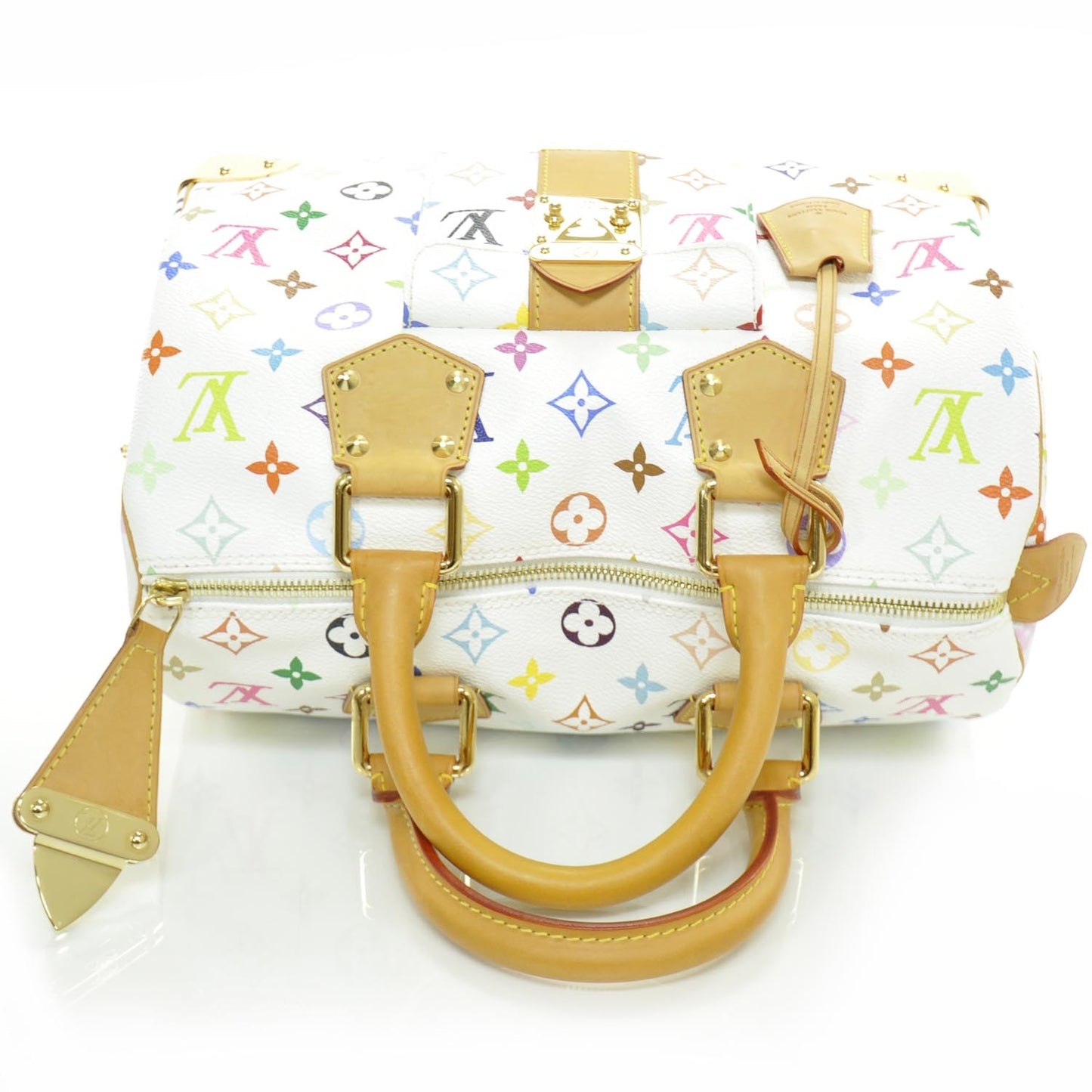Monogram Multicolor Speedy 30 White