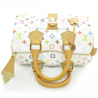 Louis Vuitton Monogram Multicolor Speedy 30 White 5 of 9