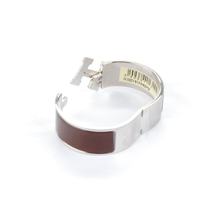 Hermes Clic Clac H Wide Bracelet PM Moka 4 of 4