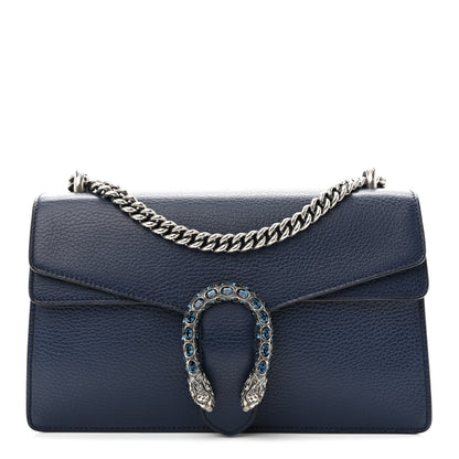 Gucci Dollar Calfskin Crystal Small Dionysus Shoulder Bag Blue Agata Montana Sapphire 1 of 14