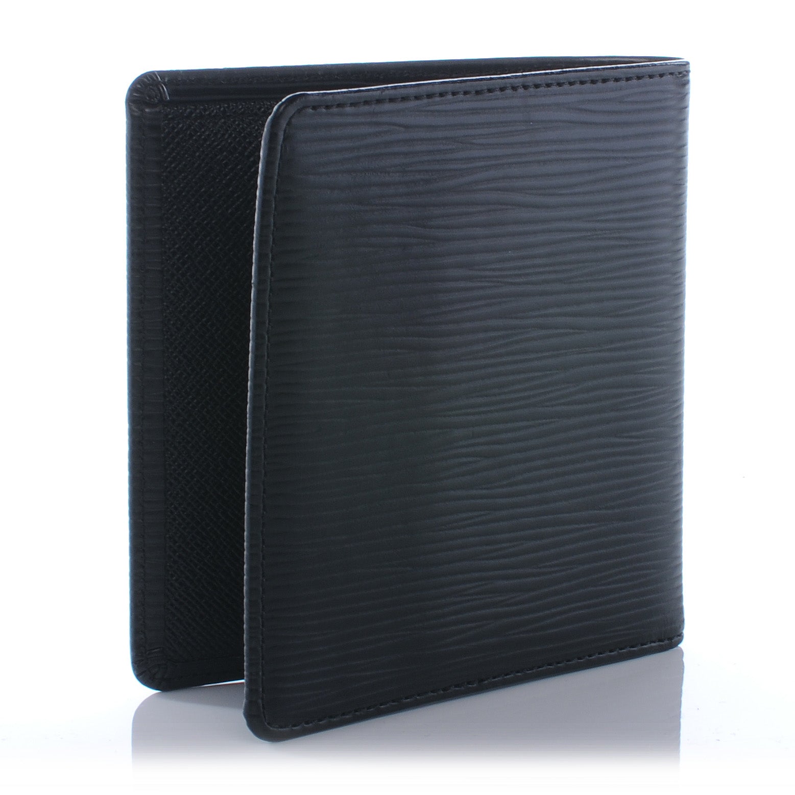 Louis Vuitton Epi Billfold Wallet 6 Cards Slots Bills Black 3 of 8