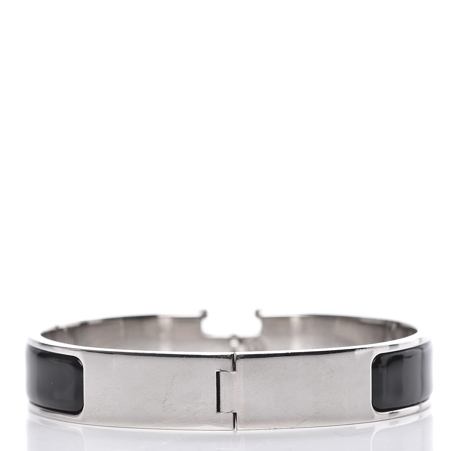 Hermes Enamel Narrow Clic Clac H Bracelet GM Black 3 of 6