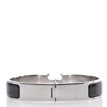 Hermes Enamel Narrow Clic Clac H Bracelet GM Black 3 of 6