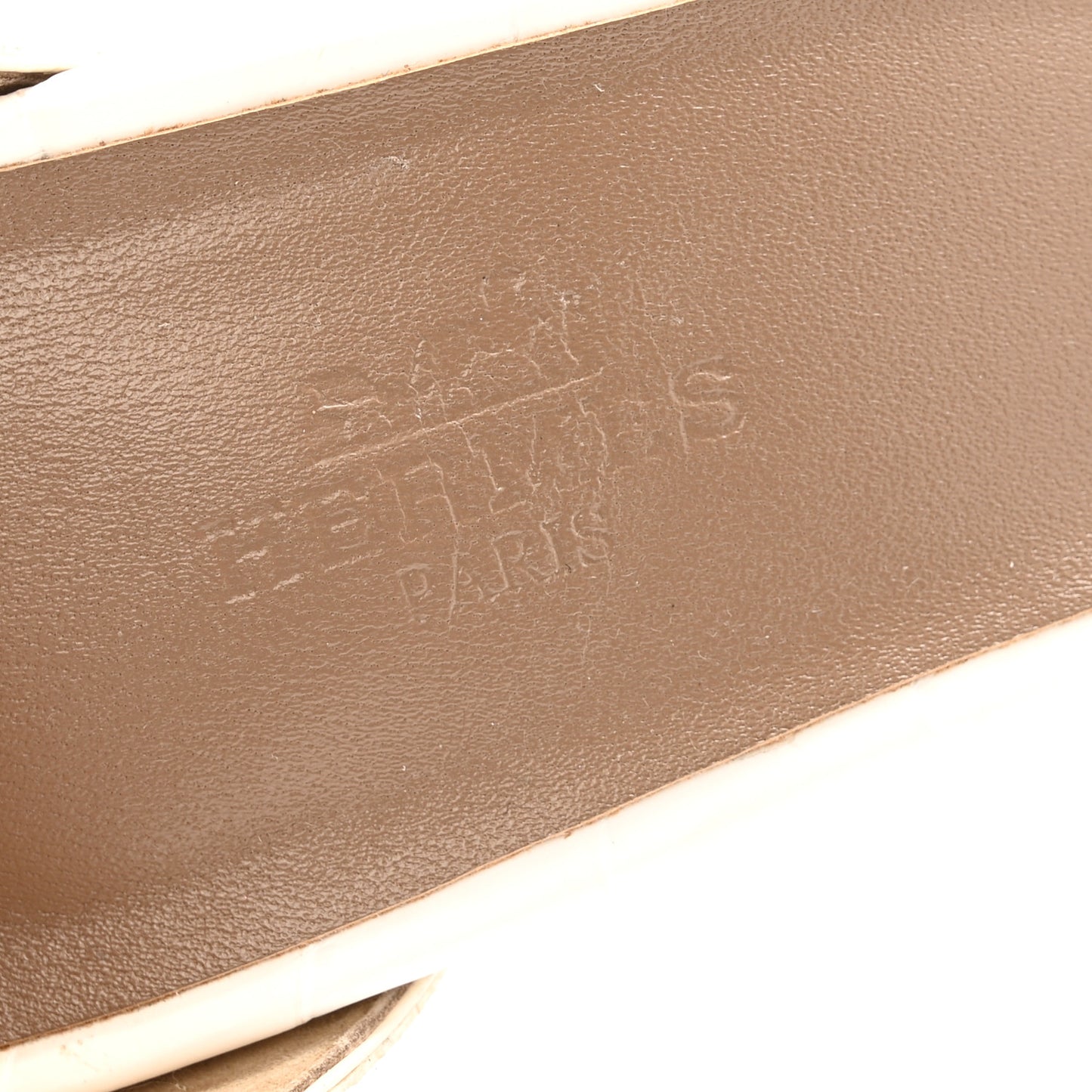 Matte Niloticus Crocodile Himalaya Premiere 105 Sandals 38 White
