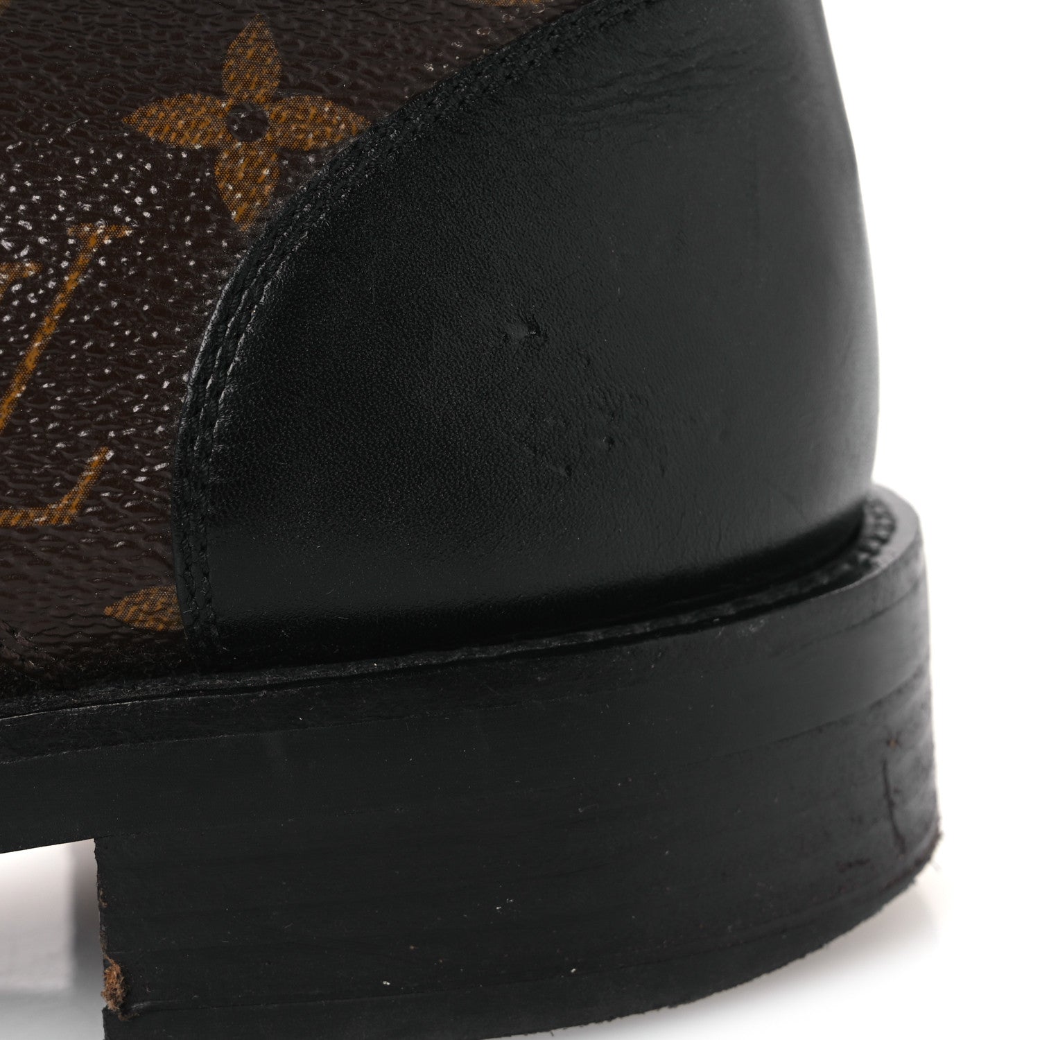 Louis Vuitton Calfskin Monogram Wonderland Flat Ranger Boots 36.5 Black 15 of 15