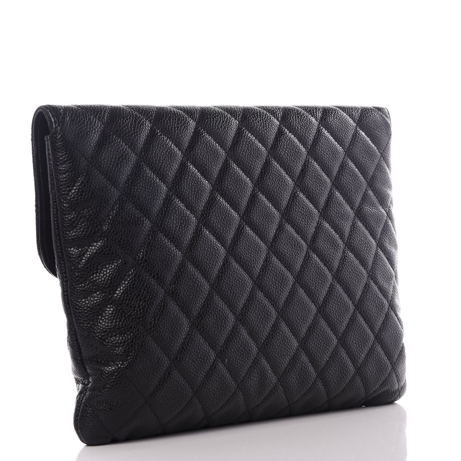 Chanel Caviar Quilted Medium Golden Class Pouch Black 2 of 8