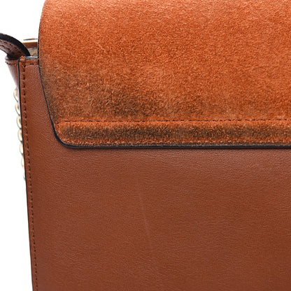 Chloe Suede Calfskin Small Faye Shoulder Bag Tobacco 13 of 13