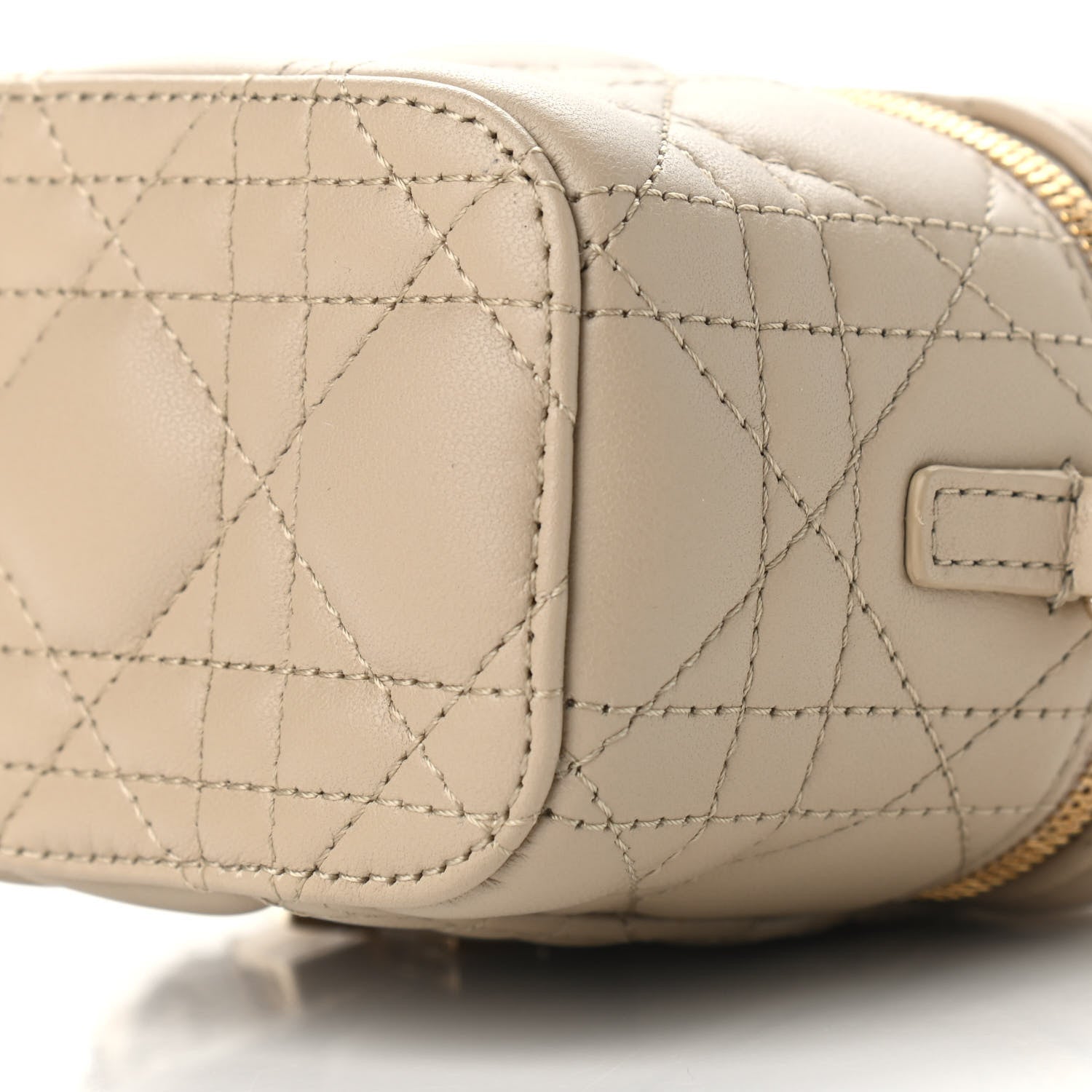 Christian Dior Lambskin Cannage Micro Lady Dior Vanity Case Beige 8 of 8