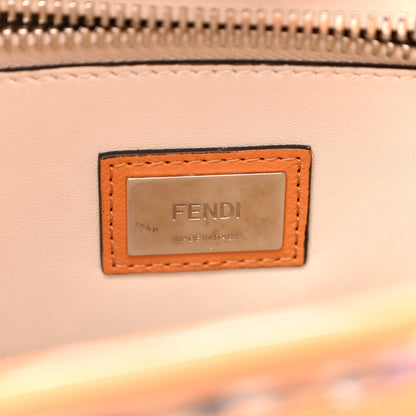 Fendi Vitello Seta Shiny Nappa Plexiglass Granite Medium Peekaboo Iconic Satchel Ginger Latte 6 of 12