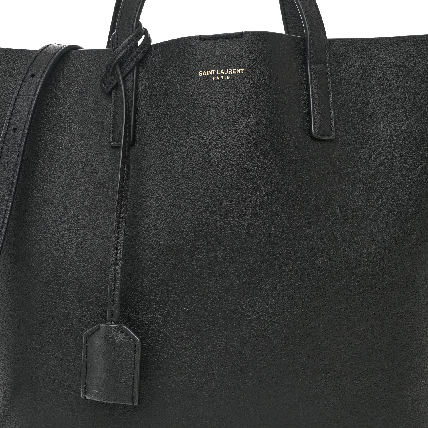Saint Laurent Calfskin Toy Shopping Tote Black 8 of 10