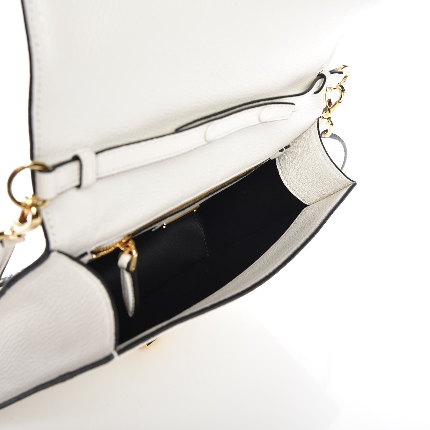 Miu Miu Goatskin Madras Ayers Crystal Embellished Shoulder Bag Bianco Rocci 5 of 6