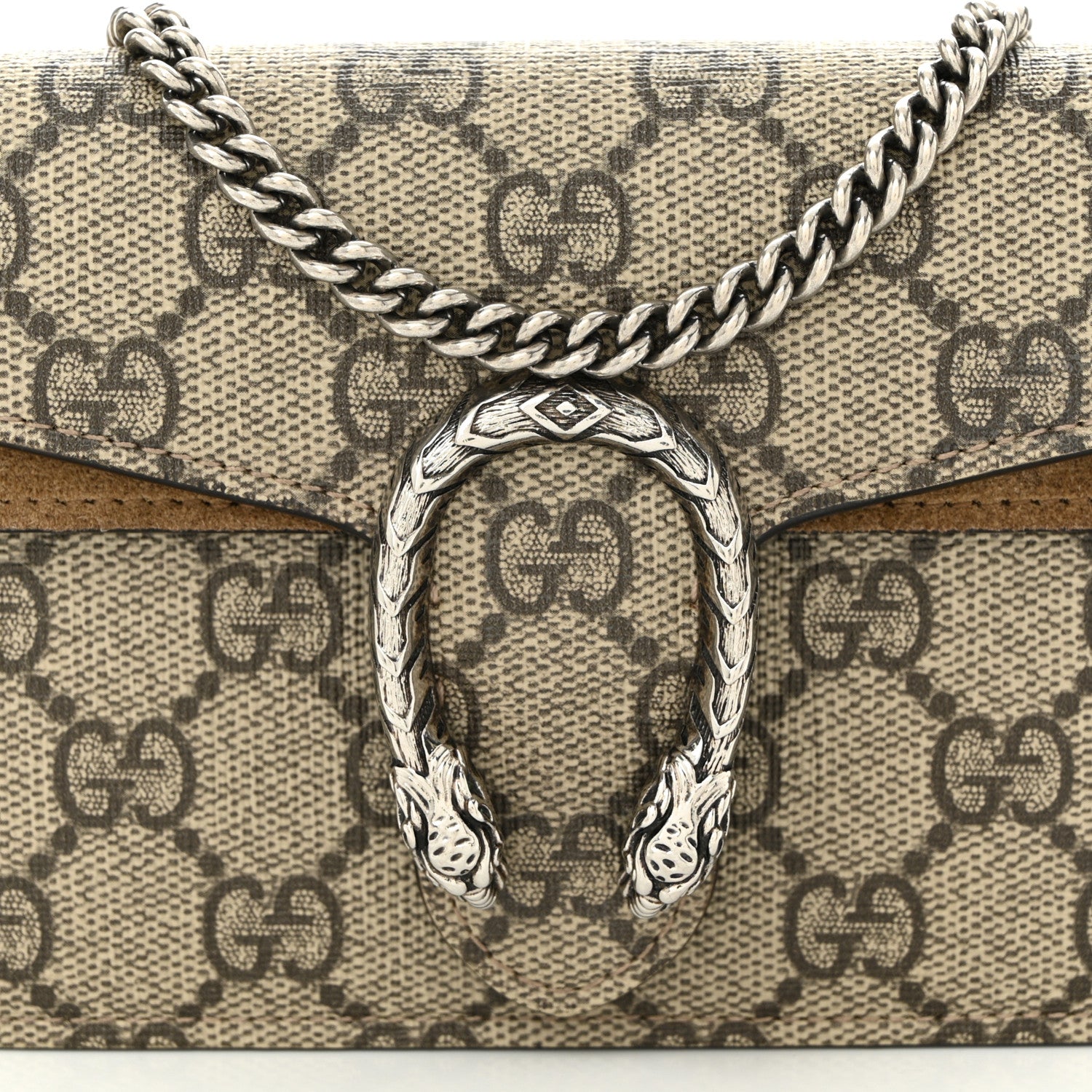 Gucci GG Supreme Monogram Super Mini Dionysus Shoulder Bag Taupe 7 of 11