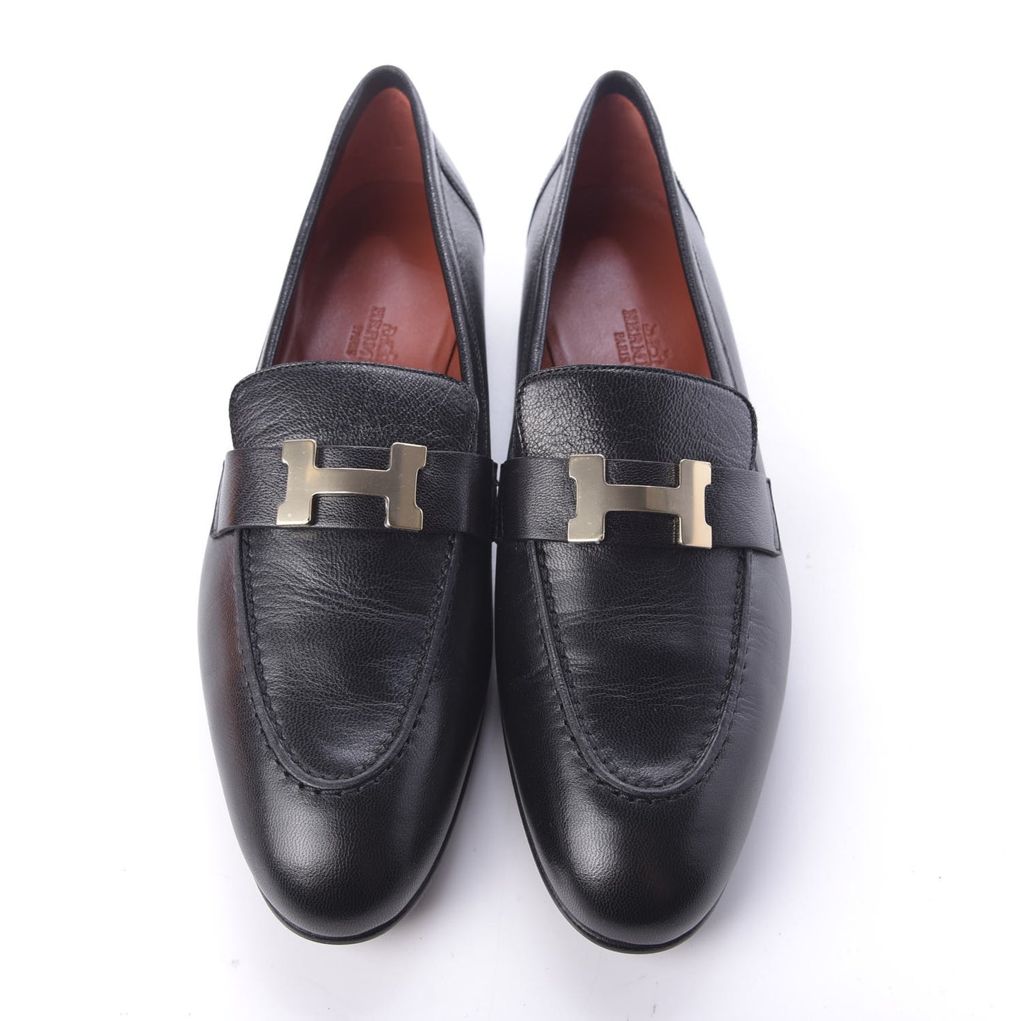 Goatskin Paris Loafers 38.5 Black
