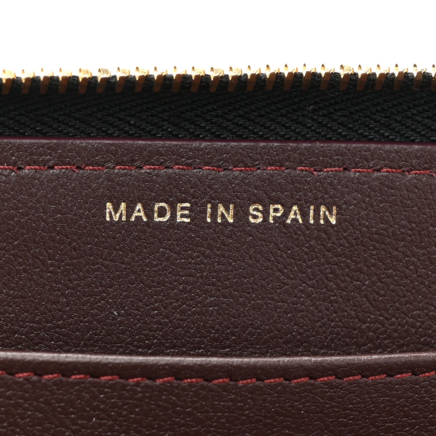Lambskin Quilted Large Gusset Zip Around Wallet Black
