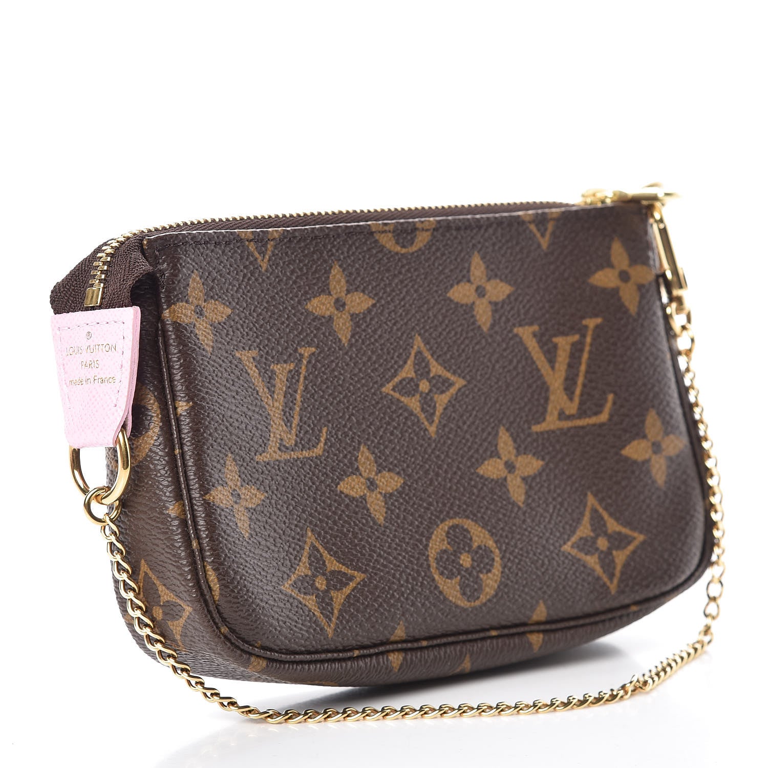 Louis Vuitton Monogram 2016 Christmas Animation Mini Pochette Accessories Rose Ballerine 3 of 8