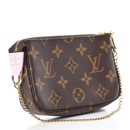 Louis Vuitton Monogram 2016 Christmas Animation Mini Pochette Accessories Rose Ballerine 3 of 8