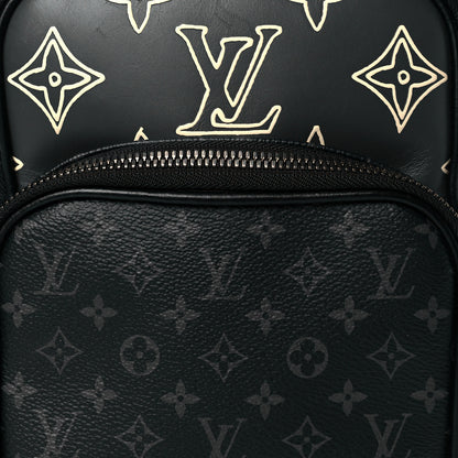 Louis Vuitton Monogram Eclipse Patchwork Amazone Sling Bag 7 of 9